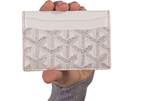 goyard card holder white|goyard card holder inside.